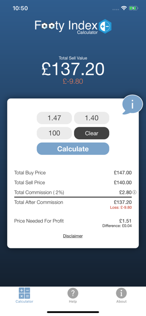 Footy Index Calculator(圖3)-速報App