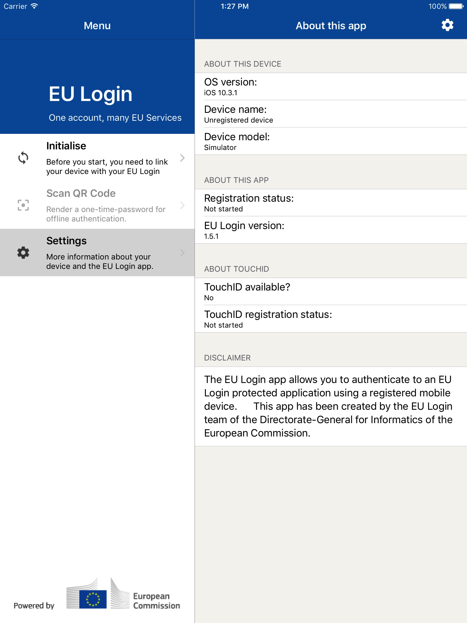 EU Login screenshot 3