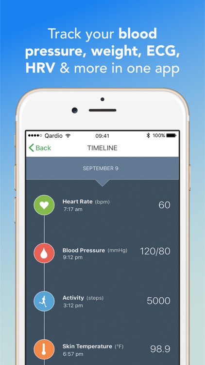 Qardio heart health screenshot-0