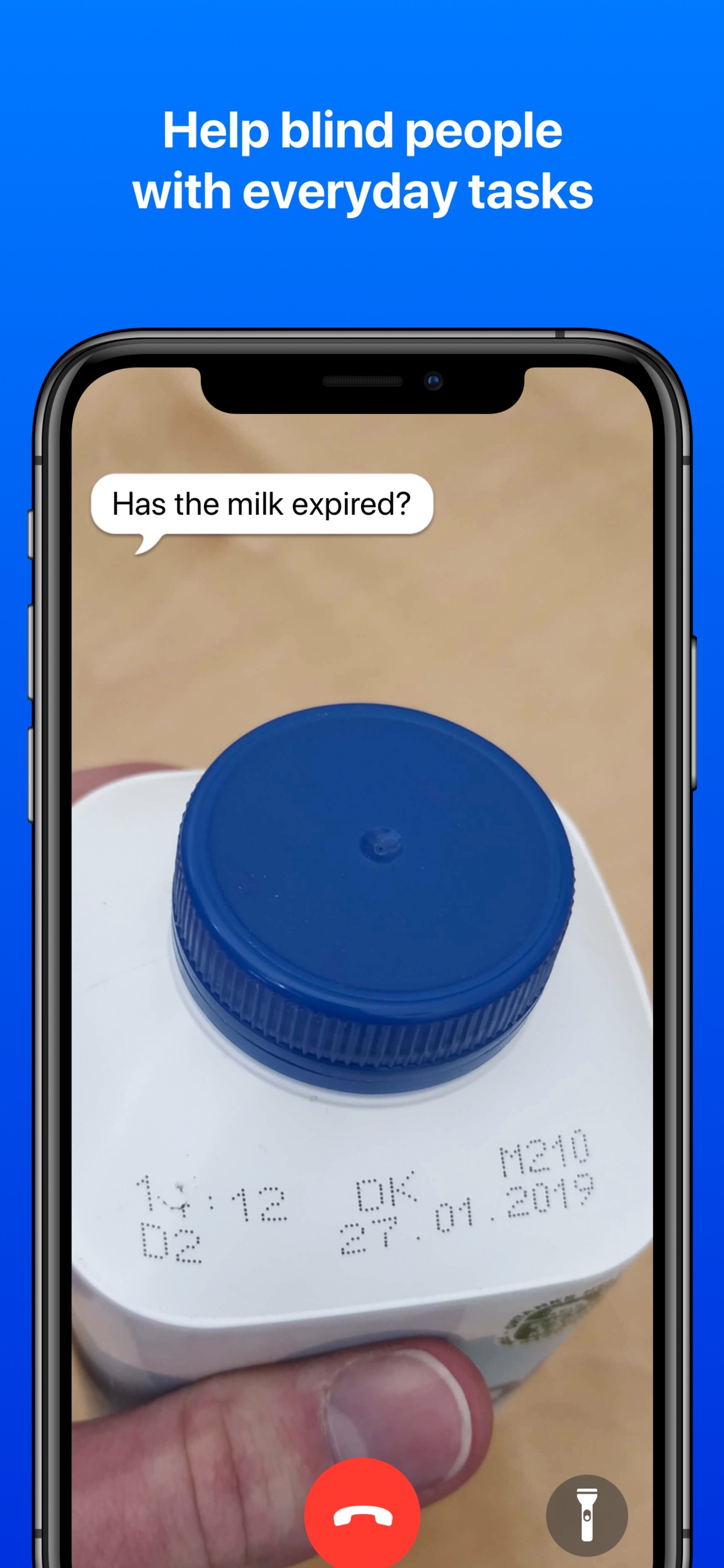 Screenshot do app Be My Eyes – Helping blind see