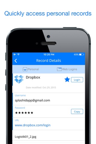 SplashID Safe Password Manager - náhled