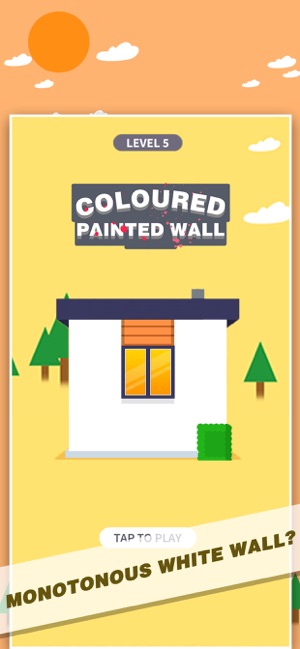 Coloured Painted Wall