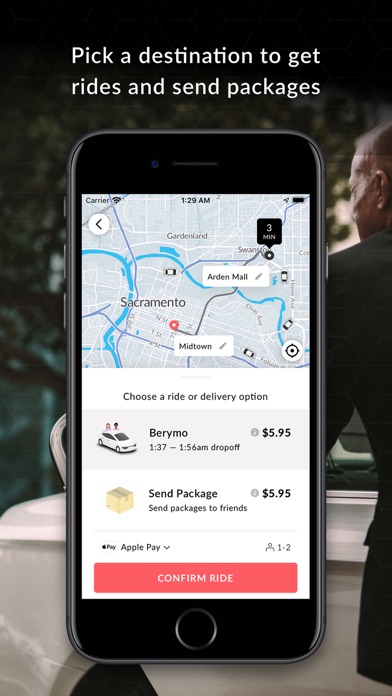 Berymo - Free rides to Places screenshot 2
