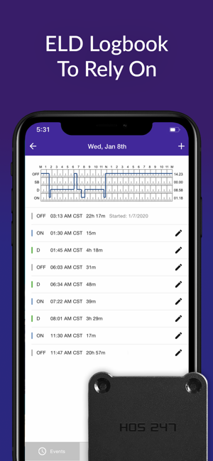 HOS247 ELD Logbook(圖1)-速報App