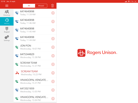 Rogers Unison screenshot 2
