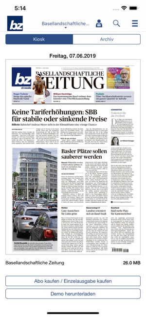 Basellandsch. Zeitung E-Paper(圖1)-速報App