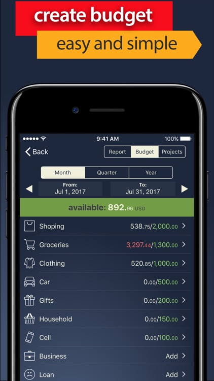Money manager expense budget screenshot-3