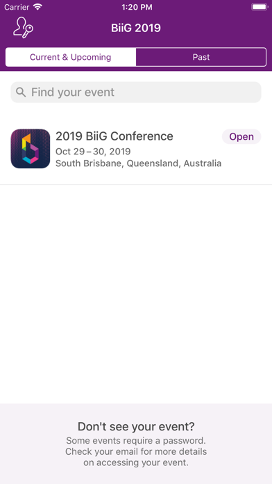 BiiG Conference App screenshot 2