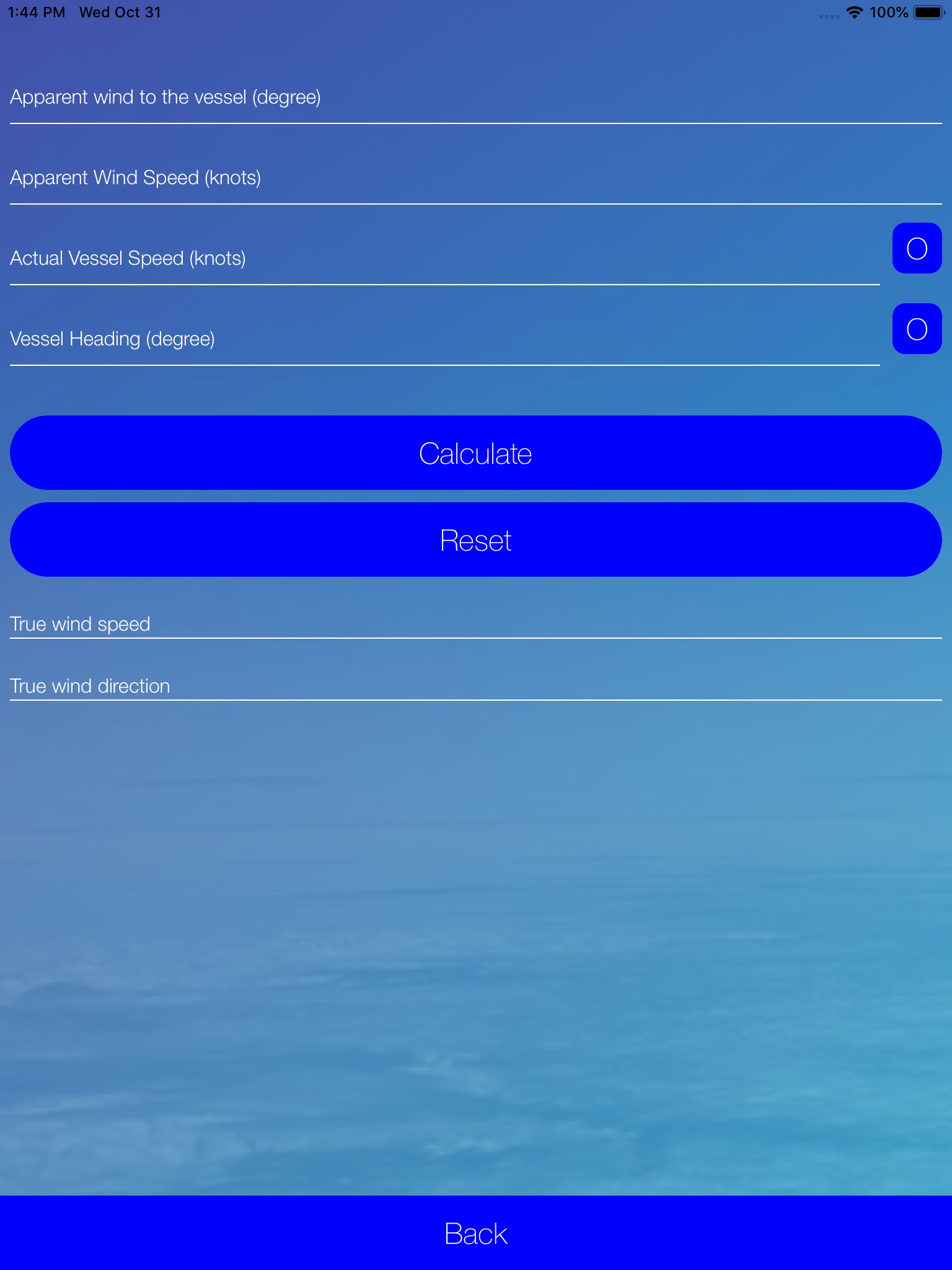 True-Wind Calculator screenshot 2