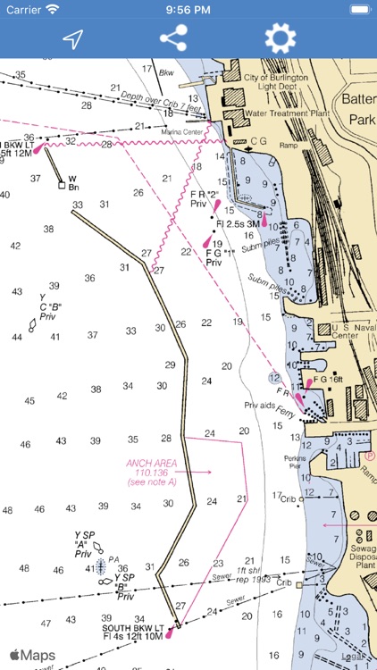 Lake Champlain - Boating Map