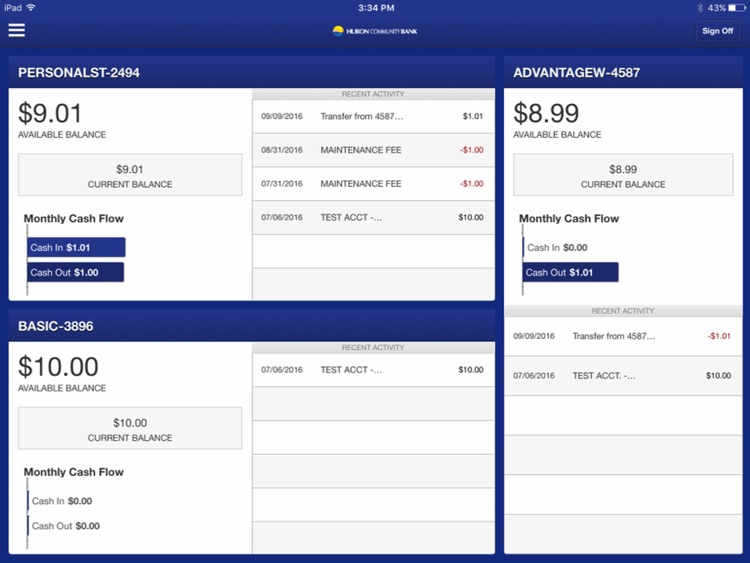 Huron Community Bank for iPad