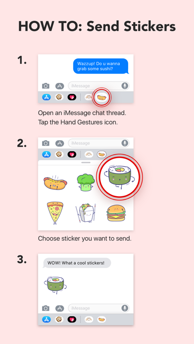 Sweetie-pie Food Stickers screenshot 4