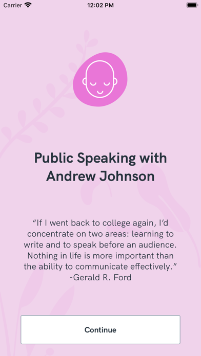 How to cancel & delete Public Speaking with Andrew Johnson from iphone & ipad 1