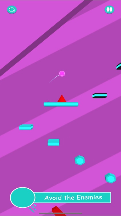 Cyan Ball Bounce screenshot-3