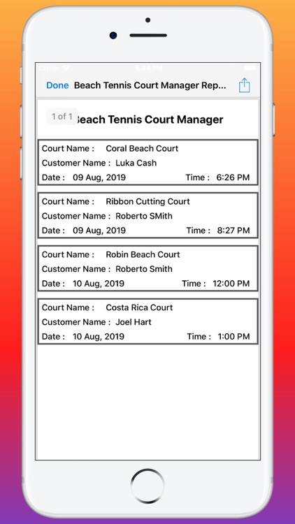 Beach Tennis Court Manager screenshot-8