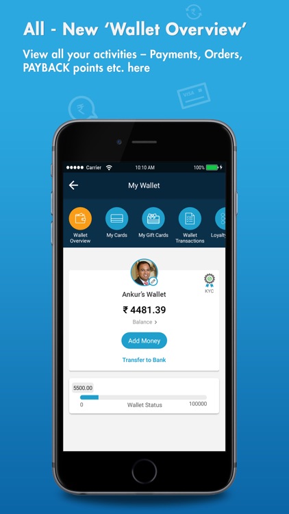 Oxigen wallet-Recharge, Money