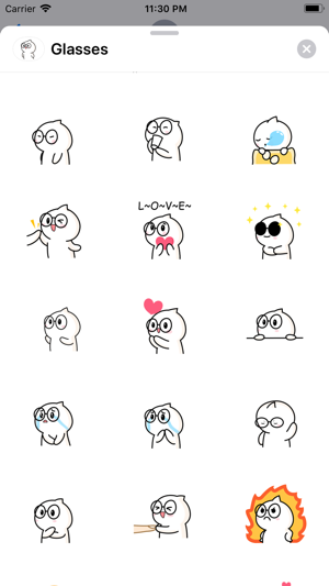 Glasses Baby Animated Stickers(圖4)-速報App