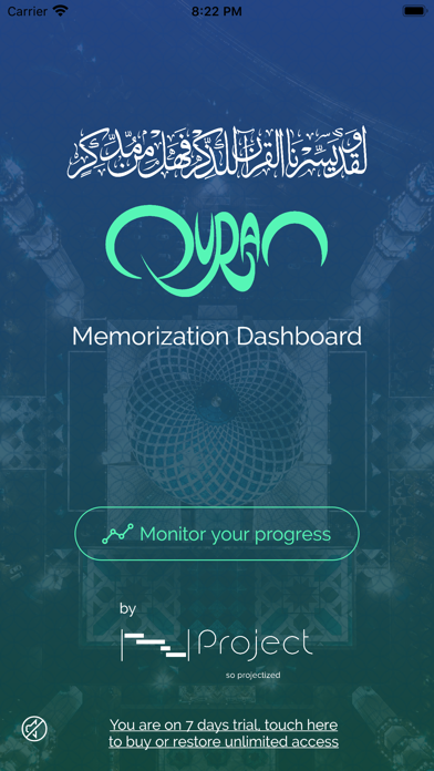 Quran - Memorization Dashboard screenshot 2
