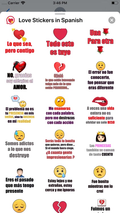 Love Stickers in Spanish screenshot-4