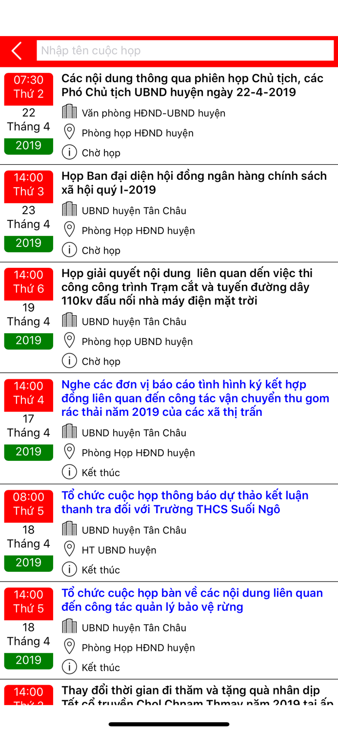 Họp không giấy 2018