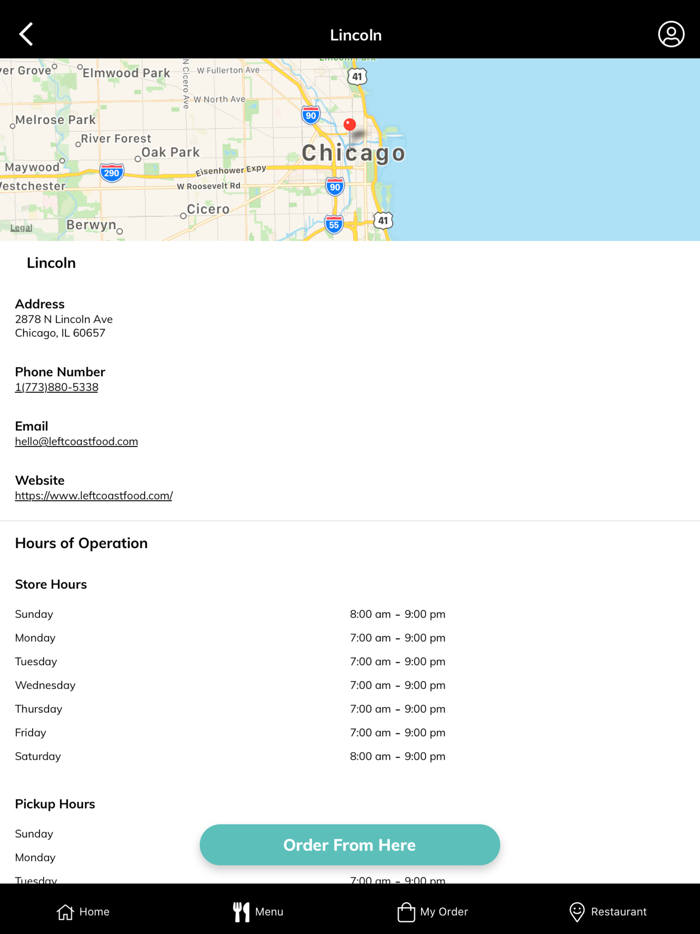 Left Coast Food  Juice