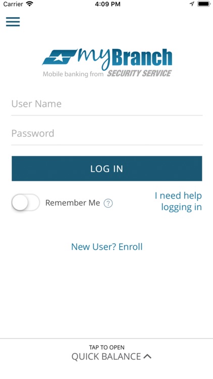Security Service myBranch App