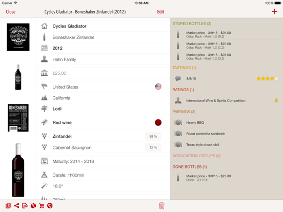 VinoCell: manage your wine cellar and tasting notes like a pro screenshot