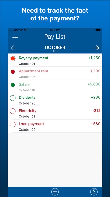 Payment & Expenses Reminder