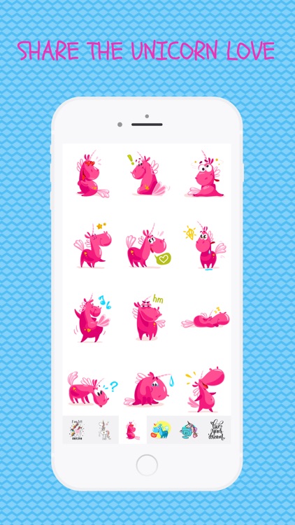 Unicorn Fun Emoji Stickers