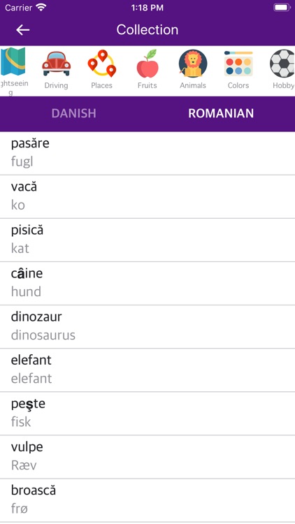 Danish Romanian Dictionary