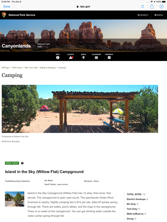The Ultimate US Public Campground Project screenshot
