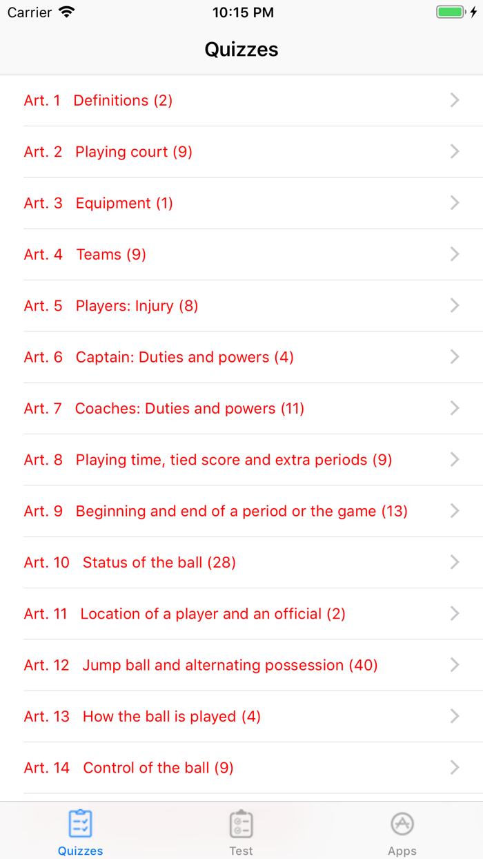Basketball Rules Quizzes