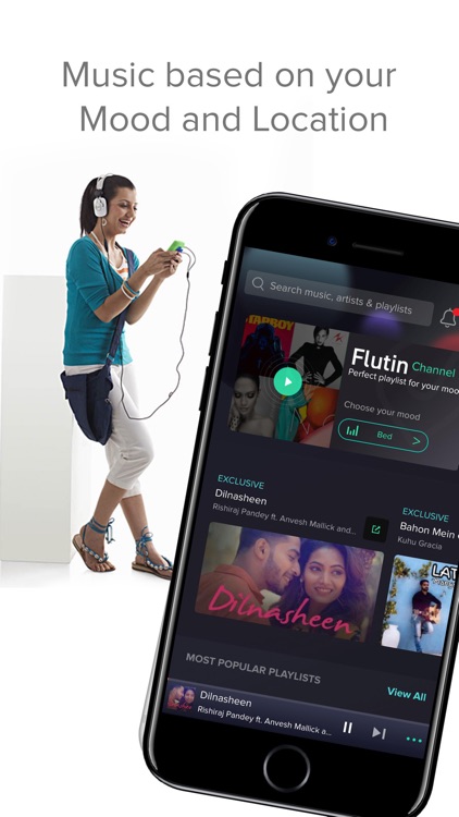 Flutin - smart music playlists