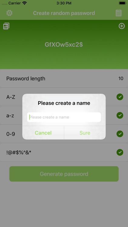 Create random password