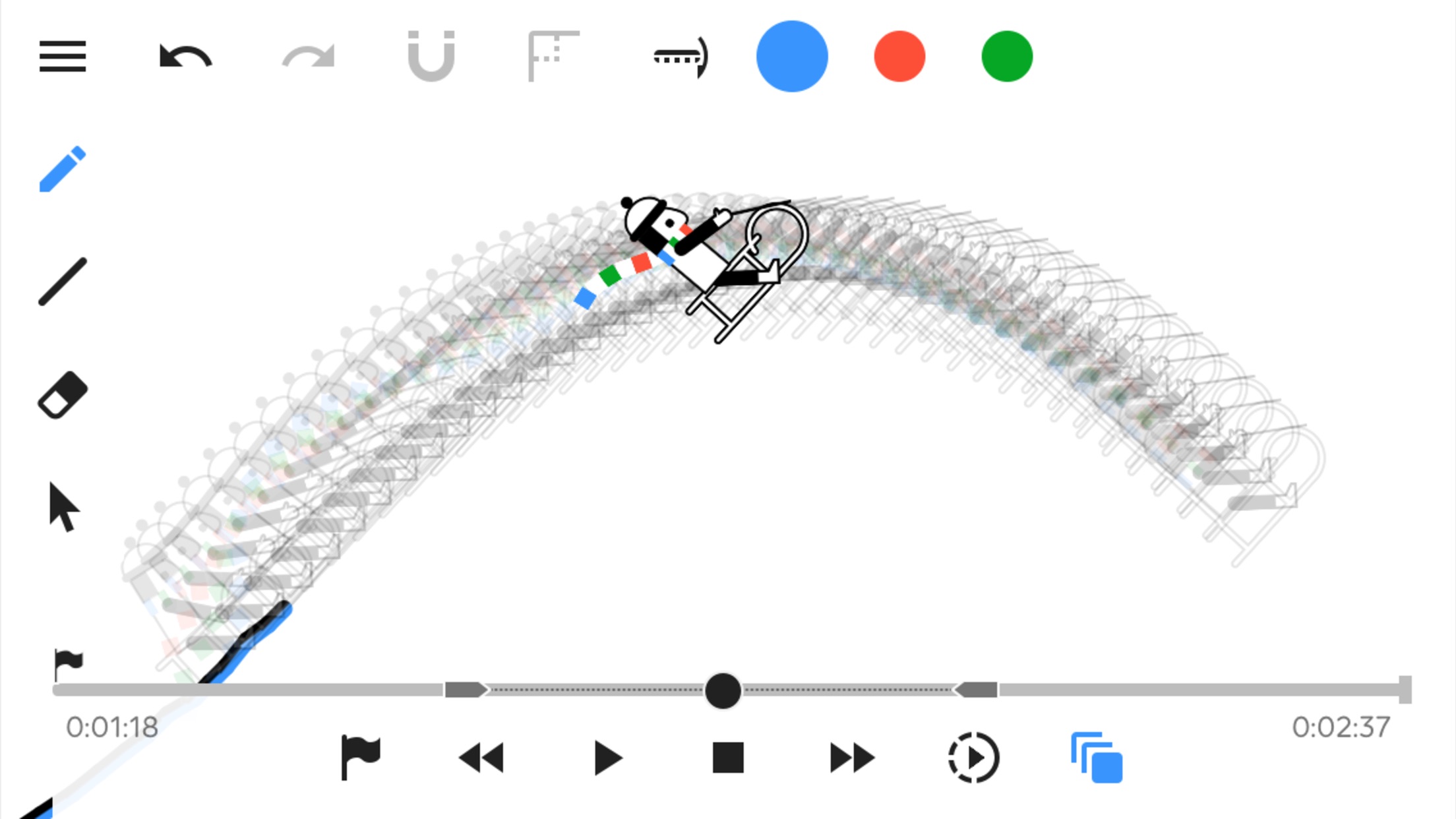 Screenshot do app Line Rider