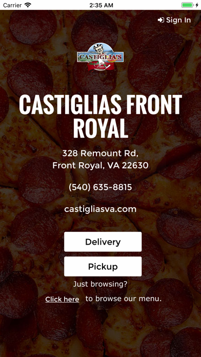 Castiglia Front Royal screenshot 2