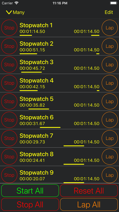 Synchronized Stopwatch screenshot 3