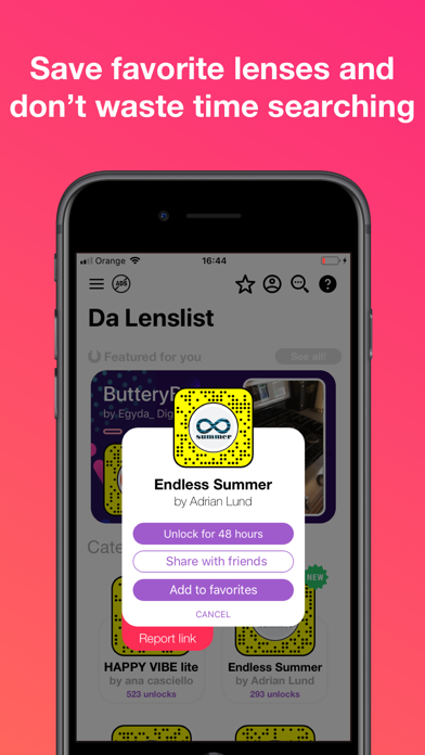 Da Lenslist - Filters & Lenses screenshot 3
