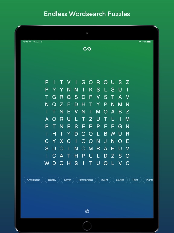 Screenshot #4 pour Infinity Wordsearch