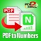 PDF to Numbers by PDF2Office converts your PDF to editable Numbers files on your iPhone