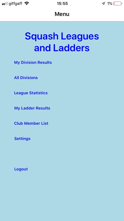 Squash Leagues & Ladders