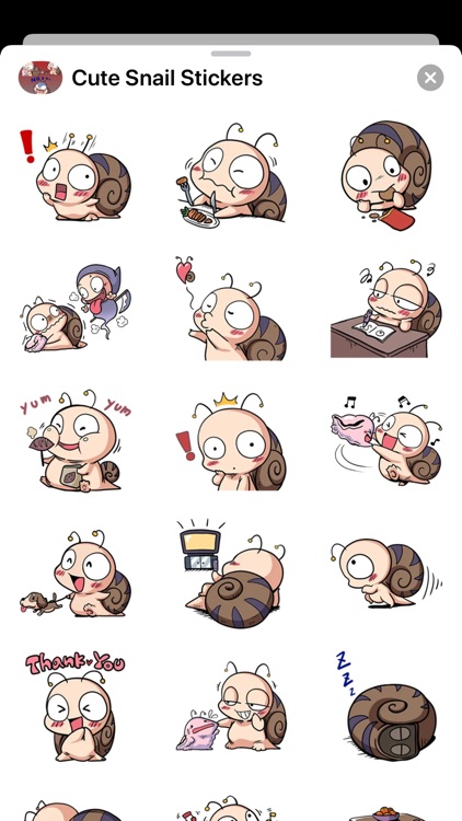 New Adorable Snail Stickers