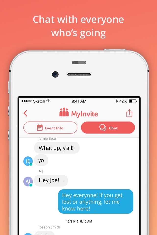 MyInvite - Invite. Chat. Go! screenshot 4