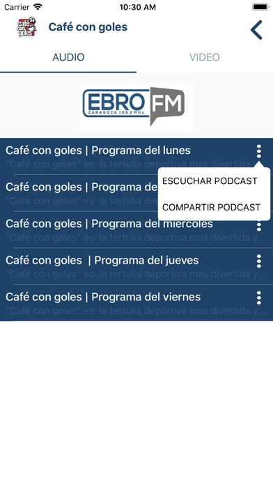 Ebro FM screenshot 3