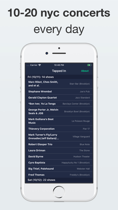 How to cancel & delete Tapped In – NYC Live Music from iphone & ipad 1