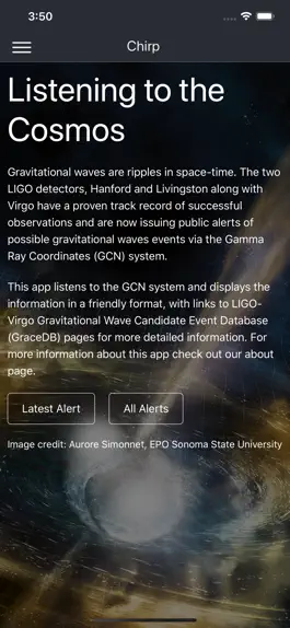 Game screenshot Chirp - gravitational wave app mod apk