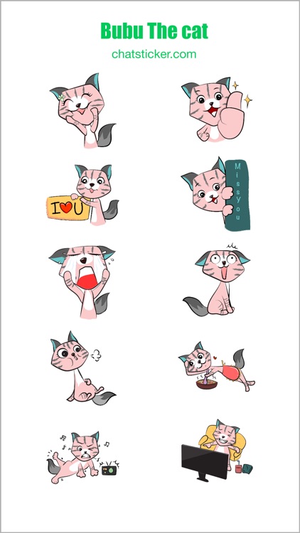 Bubu The Cat Stickers