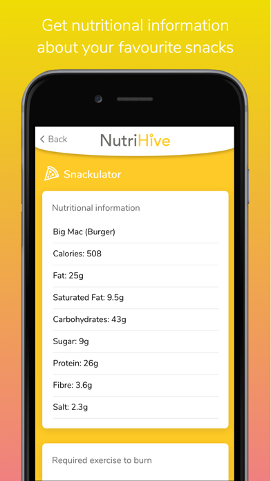Nutrihive Snackulator screenshot 2