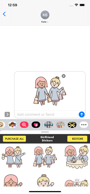 Girlfriend Stickers ·(圖2)-速報App