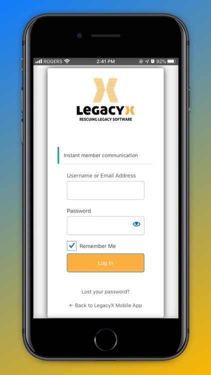 LegacyX Member Portal